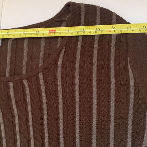 Daisy Fuentes Fit/ Flare Mini Dress Tunic Sweater Ribbed Size XL - Picture 3 of 9